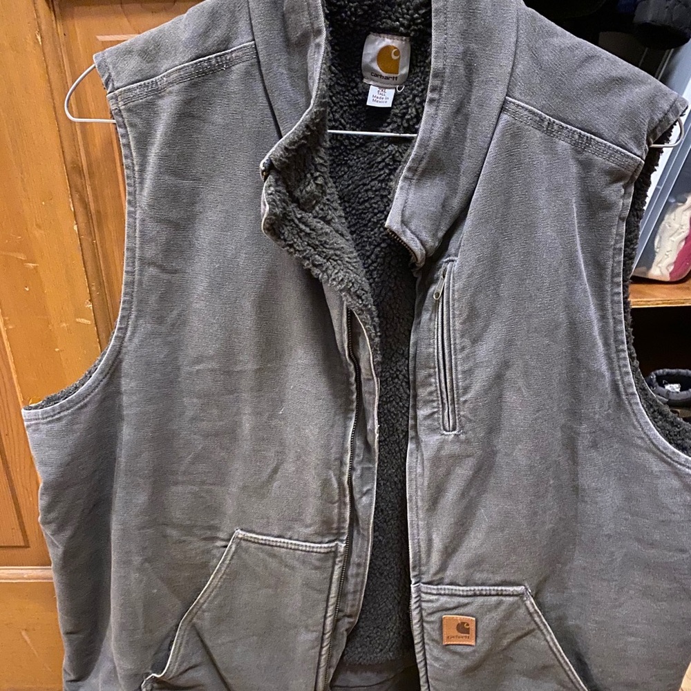 2XL Tall Gray Carhartt vest